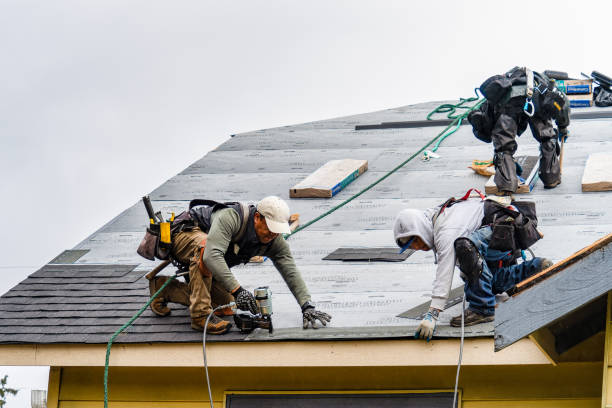 Professional Gutter Installation technician working in Darlington, PA